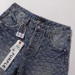 1:1 PURPLE BRΑND Monogram Straight Denim Jeans