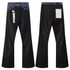1:1 PURPLE BRΑND Black Wax Vibe Jeans