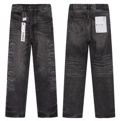 1:1 PURPLE BRΑND Disdressed Straight Jeans