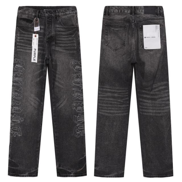 1:1 PURPLE BRΑND Disdressed Straight Jeans