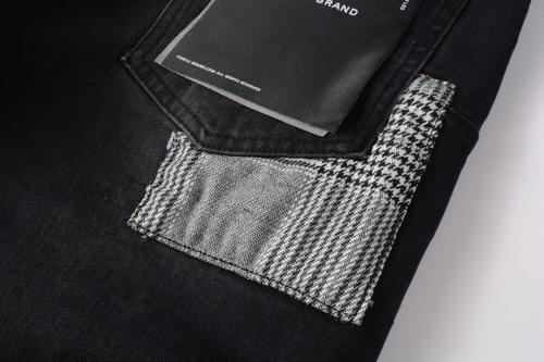 1:1 Quality PURPLE BRΑND Splatter Wash Shorts