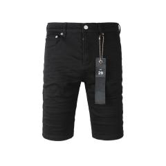 1:1 Quality PURPLE BRΑND Black Shorts Clean Fits