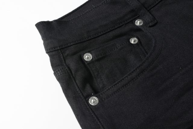 1:1 Quality PURPLE BRΑND Black Shorts Clean Fits