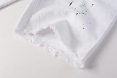 1:1 Quality PURPLE BRΑND White Splatter Ink Shorts