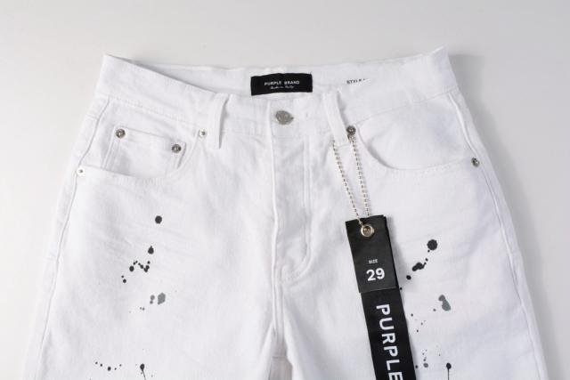 1:1 Quality PURPLE BRΑND White Splatter Ink Shorts