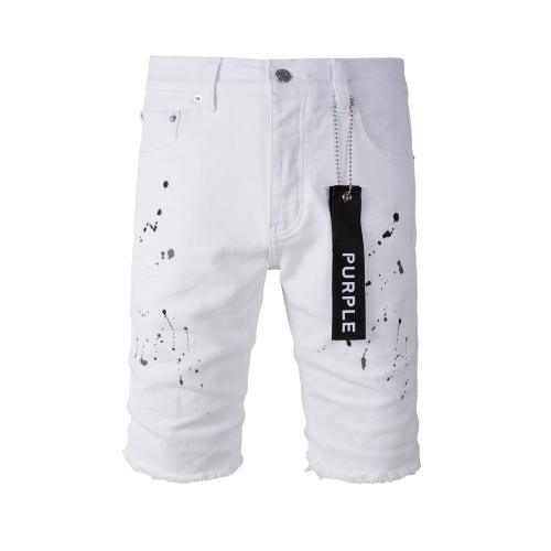 1:1 Quality PURPLE BRΑND White Splatter Ink Shorts