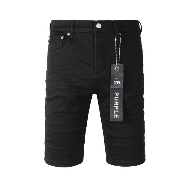 1:1 Quality PURPLE BRΑND Black Shorts Clean Fits