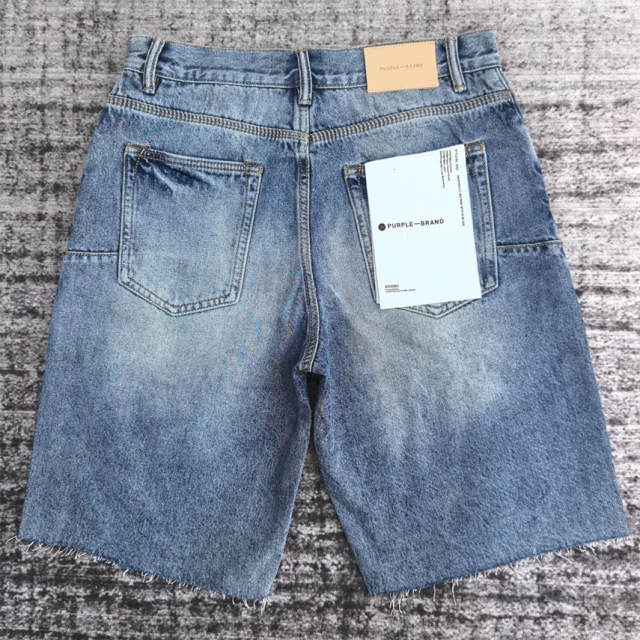 [Best Quality]1:1 PURPLE BRΑND Rhinestone Denim Shorts