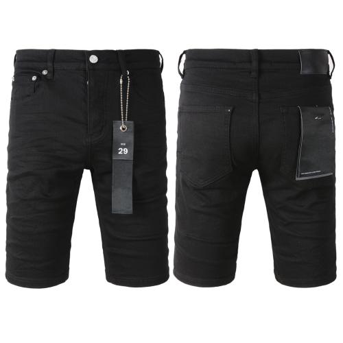 1:1 Quality PURPLE BRΑND Black Shorts Clean Fits