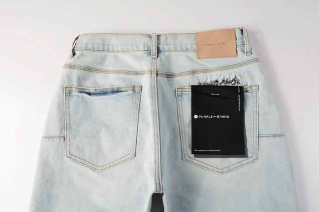 1:1 Quality PURPLE BRΑND Red Bandana Denim Shorts