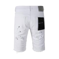 1:1 Quality PURPLE BRΑND White Splatter Ink Shorts