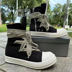 R*ck Owens Crazy Strappy Canvas High-Top Shoes