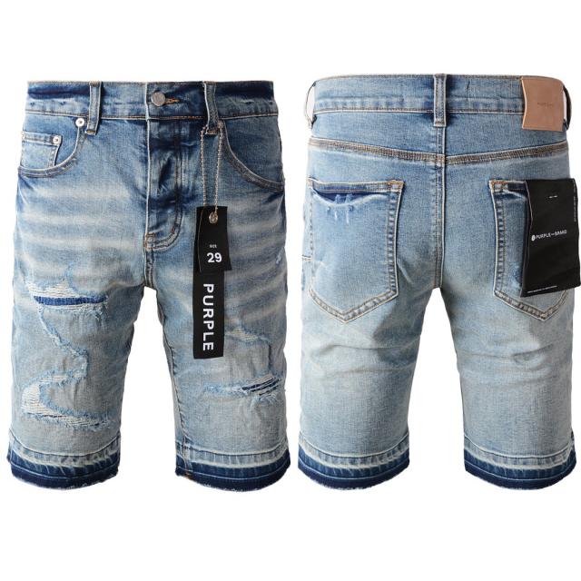 1:1 Quality PURPLE BRΑND Ripped Shorts