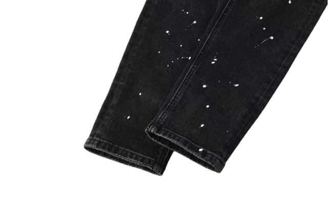 1:1 quality version Knee-hole White Dot Jeans 28700617