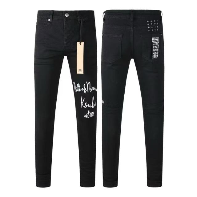 1:1 quality version Handwritten Slogan 1999 Jeans 28920254