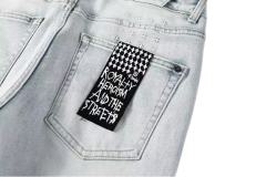 1:1 quality version Worn Hole Logo Printed Jeans 28700619