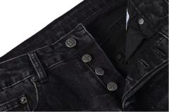1:1 quality version Knee-hole White Dot Jeans 28700617