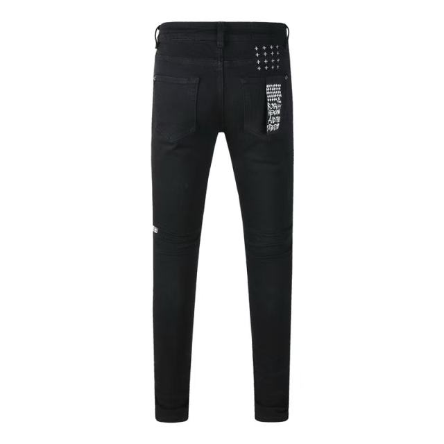 1:1 quality version Handwritten Slogan 1999 Jeans 28920254