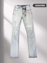 1:1 quality version 28339567 Logo Print Distressed Denim Jeans