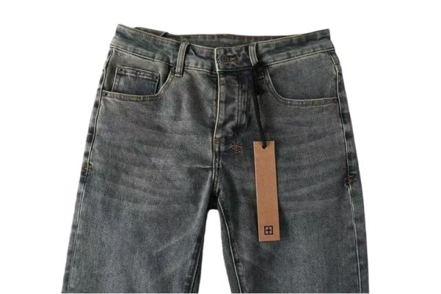 1:1 quality version Knee Zipper Hole Ripped Jeans 28700616