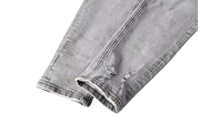 1:1 quality version Worn Hole Slim-fit Jeans 28700614