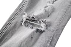 1:1 quality version Worn Hole Slim-fit Jeans 28700614