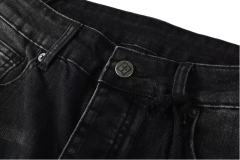 1:1 quality version Red Letter Embroidery Hole Jeans 28700618