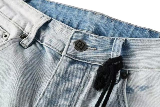 1:1 quality version Worn Hole Logo Printed Jeans 28700619