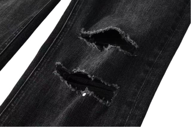 1:1 quality version Knee-hole White Dot Jeans 28700617