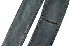 1:1 quality version Knee Zipper Hole Ripped Jeans 28700616