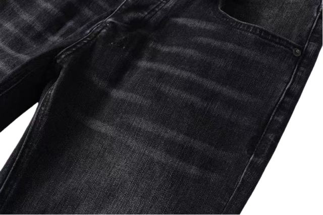 1:1 quality version Knee-hole White Dot Jeans 28700617