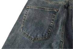 1:1 quality version Knee Zipper Hole Ripped Jeans 28700616