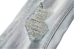 1:1 quality version Worn Hole Logo Printed Jeans 28700619