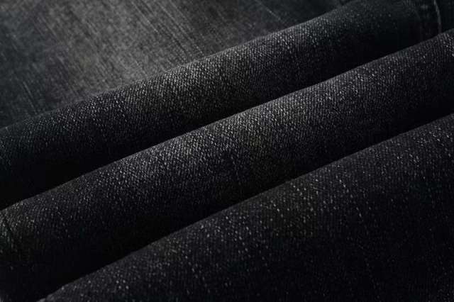 1:1 quality version Hollowed-out embroidered logo ripped jeans 28694083