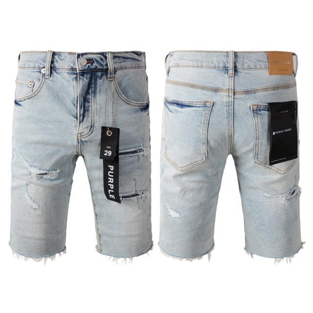 1:1 Quality PURPLE BRΑND Ripped Shorts
