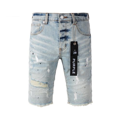1:1 Quality PURPLE BRΑND Splatter Paint Shorts