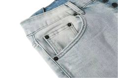 1:1 quality version Worn Hole Logo Printed Jeans 28700619