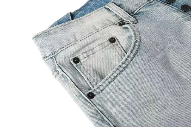 1:1 quality version Worn Hole Logo Printed Jeans 28700619