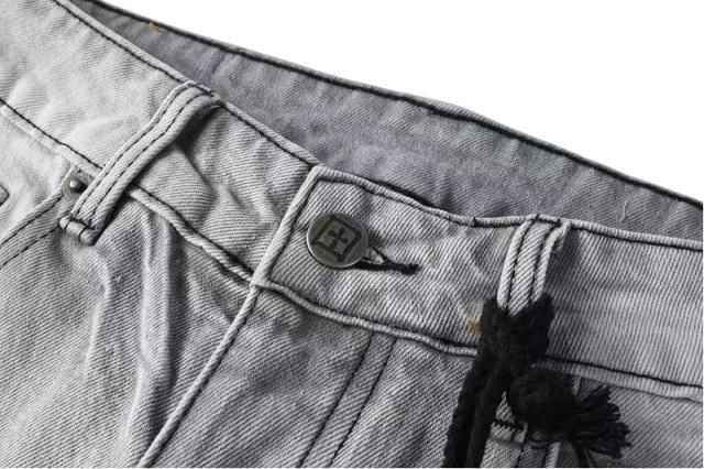 1:1 quality version Worn Hole Slim-fit Jeans 28700614