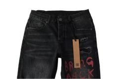 1:1 quality version Red Letter Embroidery Hole Jeans 28700618