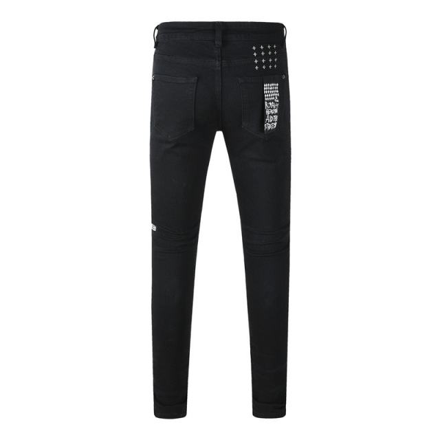 Ksubi Embroidery Black Skinny Jeans