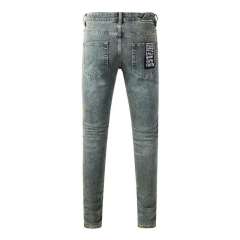 1:1 quality version Knee Zipper Hole Ripped Jeans 28700616