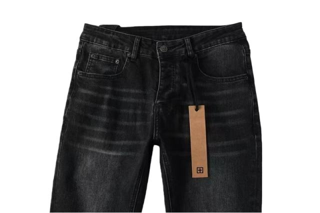 1:1 quality version Knee-hole White Dot Jeans 28700617