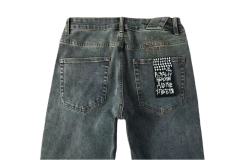 1:1 quality version Knee Zipper Hole Ripped Jeans 28700616