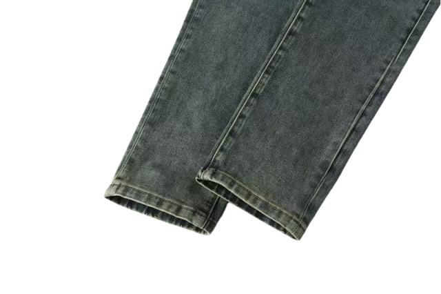 1:1 quality version Knee Zipper Hole Ripped Jeans 28700616