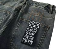 1:1 quality version Knee Zipper Hole Ripped Jeans 28700616