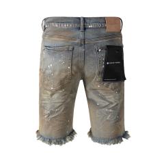 1:1 Quality PURPLE BRΑND Rust Splash-ink Washed Shorts