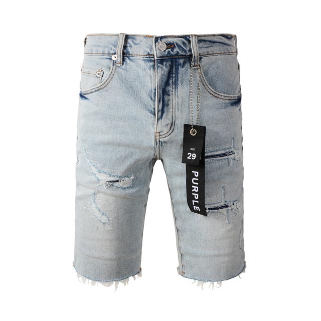 1:1 Quality PURPLE BRΑND Ripped Shorts