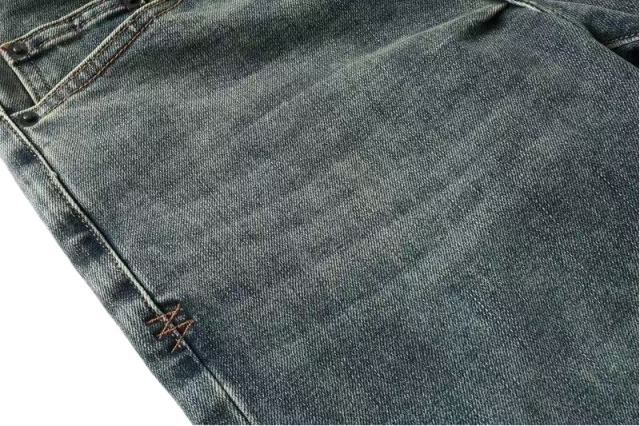 1:1 quality version Knee Zipper Hole Ripped Jeans 28700616