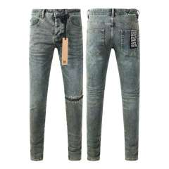 1:1 quality version Knee Zipper Hole Ripped Jeans 28700616